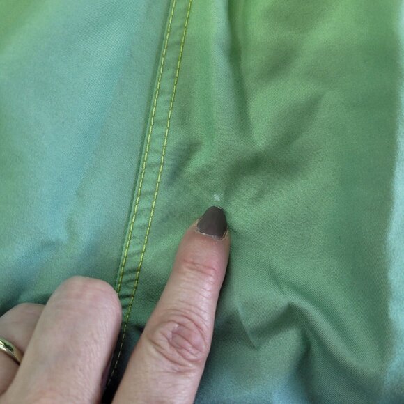 Trunks Swim Bottom Mens M Green/Blue Mesh Lined 6"‎ Logo Stretch Beach Surf Luau - Picture 3 of 14